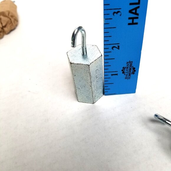 Hooked Weights 200 Gram Lot of 7 Chrome Plated Steel Lab Science Physics - Picture 4 of 4